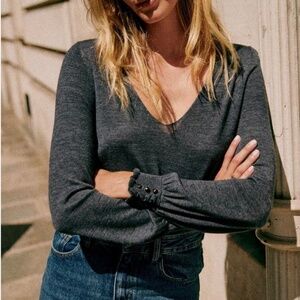 Sezane Alice Jumper Charcoal gray size Small